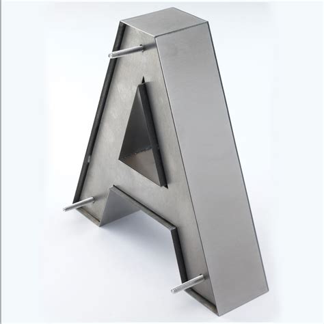 fabricated aluminum letters|titanium letter.